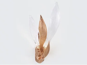 DANDELION CYPSELA TRIO - LED handmade bronze wall lamp - Wall lamp by Serip