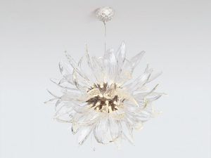 DANDELION FLOCCUS LARGE - LED handmade bronze pendant lamp - Ceiling lamp by Serip