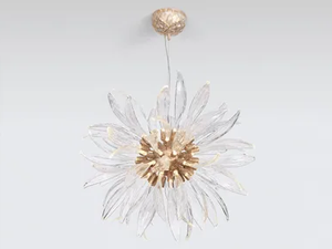 DANDELION FLOCCUS MEDIUM - LED handmade bronze pendant lamp - Ceiling lamp by Serip