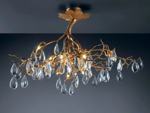 FASCINIUM DROPLETS - Bronze pendant lamp with crystals - Ceiling lamp by Serip