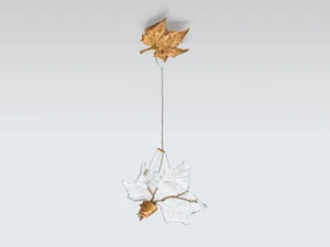 FOLIO MAPLE FEMALE - LED Murano glass pendant lamp - Ceiling lamp by Serip