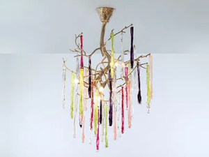 GLAMOUR ICE CRYSTALS SMALL - Handmade bronze ceiling lamp - Ceiling lamp by Serip