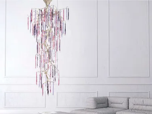 GLAMOUR STALACTITE SMALL - Handmade bronze pendant lamp - Ceiling lamp by Serip