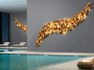 LABYRINTH - LED handmade bronze wall lamp - Wall lamp by Serip