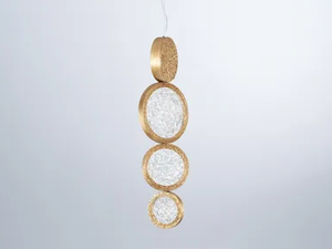 LUNA CLOVER - LED handmade bronze pendant lamp - Ceiling lamp by Serip