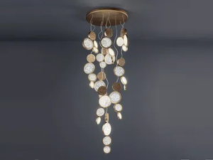LUNA DREAM CATCHER - LED handmade bronze ceiling lamp - Ceiling lamp by Serip