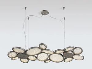 LUNA MOONLIGHT - LED handmade bronze pendant lamp - Ceiling lamp by Serip
