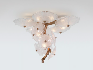 NENUFAR LUTEA - Handmade bronze ceiling lamp - Ceiling lamp by Serip