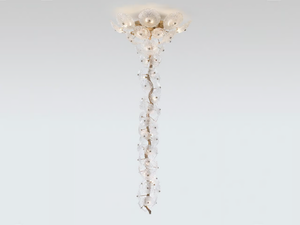 NENUFAR WATER LILY MEDIUM - LED handmade bronze ceiling lamp - Ceiling lamp by Serip
