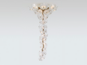 NENUFAR WATER LILY SMALL - LED handmade bronze ceiling lamp - Ceiling lamp by Serip