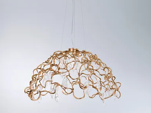 NIAGARA DOME LARGE - Handmade bronze pendant lamp - Ceiling lamp by Serip