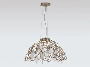 NIAGARA DOME LARGE - Handmade bronze pendant lamp - Ceiling lamp by Serip