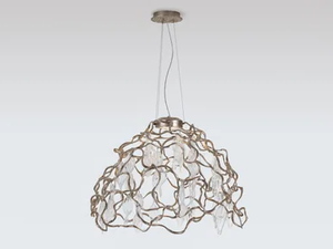 NIAGARA DOME MEDIUM - Handmade bronze pendant lamp - Ceiling lamp by Serip