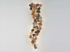 PATHLEAF VINE MEDIUM - LED handmade bronze wall lamp - Wall lamp by Serip