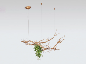 VOA FLOAT & NEST LARGE - LED handmade bronze pendant lamp - Ceiling lamp by Serip