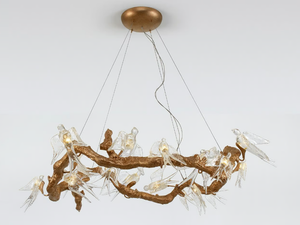 VOA HOOP MEDIUM - LED handmade bronze pendant lamp - Ceiling lamp by Serip