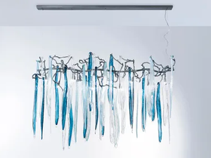 WATERFALL RAINBOW MEDIUM - Handmade bronze pendant lamp - Ceiling lamp by Serip
