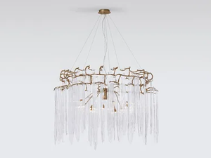 WATERFALL TORUS LARGE - Handmade bronze pendant lamp - Ceiling lamp by Serip