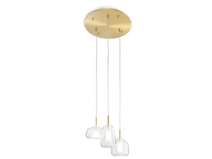 X-RAY 3 - Borosilicate glass pendant lamp - Ceiling lamp by Sforzin