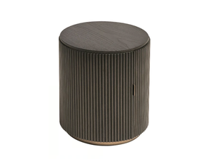 HEGE - Round wooden bedside table - Side table by Shake