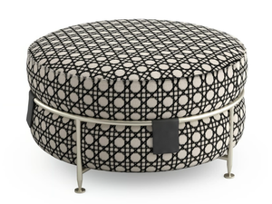 AMARETTO - Round fabric pouf - Pouf by Sicis