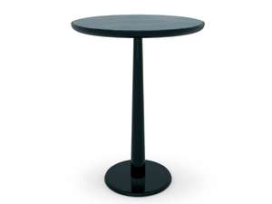 AMARETTO - Round glass and steel table - Table by Sicis