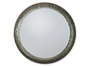 FLUXUS - Round framed mirror with integrated lighting - Accessories by Sicis