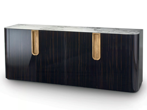 FLUXUS - Wooden sideboard with integrated lighting - Cabinet by Sicis