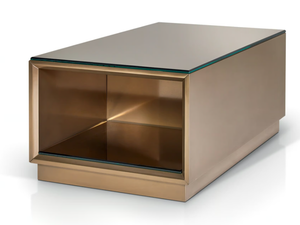 JOLLY - Rectangular wooden coffee table with storage space - Coffee table by Sicis