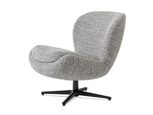 NIELS - Swivel with 4-spoke base fabric easy chair - Armchair by Sicis