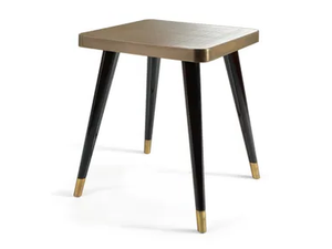 PEGGY - Square coffee table with glass or bronzed/smoked mirror top - Accessories by Sicis