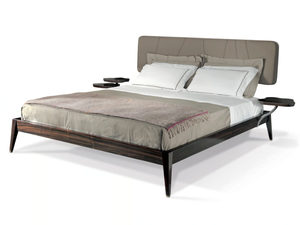 SERENE - Wooden bed with upholstered headboard - Bed frame by Sicis