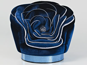 TENDERLY - Upholstered velvet armchair - Armchair by Sicis