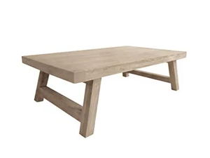 COCO - Rectangular low teak garden side table - Side table by Sifas