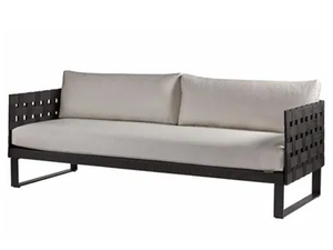 KOMFY BLACK - 3 seater garden sofa - Sofa by Sifas