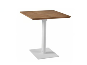 OSKAR - Square aluminium and wood garden table - Table by Sifas