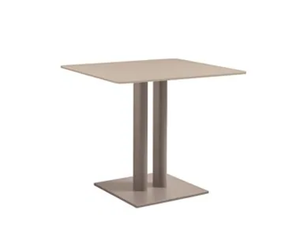 OSKAR - Square glass and aluminium garden table - Table by Sifas