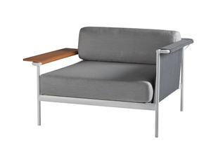 OUTLINE - Garden armchair with armrests - Armchair by Sifas