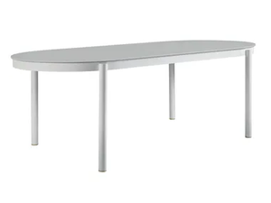 OUTLINE - Oval ceramic garden table - Table by Sifas