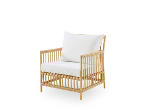 CAROLINE EXTERIOR - Garden lounge chair in Alu-Rattan and ArtFibre - Armchair by Sika Design