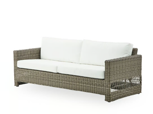 CARRIE EXTERIOR - 3 seater garden sofa in aluminium and ArtFibre - Sofa by Sika Design