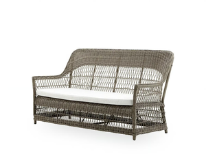 DAWN EXTERIOR - 3 seater garden sofa in aluminium and ArtFibre - Sofa by Sika Design