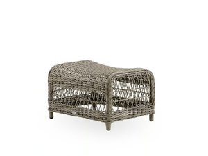 DAWN EXTERIOR - Aluminium and ArtFibre garden footstool - Pouf by Sika Design