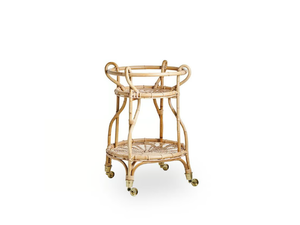 FRATELLINO - Rattan drinks trolley - Side table by Sika Design