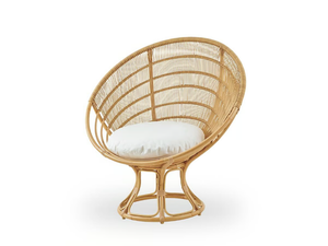 LUNA EXTERIOR - Garden Alu-Rattan and ArtFibre easy chair with integrated cushion - Accessories by Sika Design