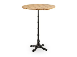 LYON - Teak and cast iron high table - Table by Sika Design