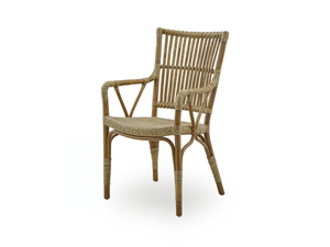 PIANO - Rattan chair with armrests - Chair by Sika Design