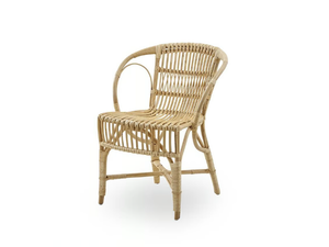 ROBERT - Rattan chair with armrests - Chair by Sika Design