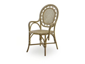 ROMANTICA - Rattan chair with armrests - Chair by Sika Design