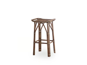 SALSA - High rattan stool with footrest - Stool by Sika Design